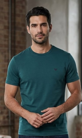 T-Shirt "EM391-AF10776" Emporio Armani col. VERDE PINO tg. M-L-XXL